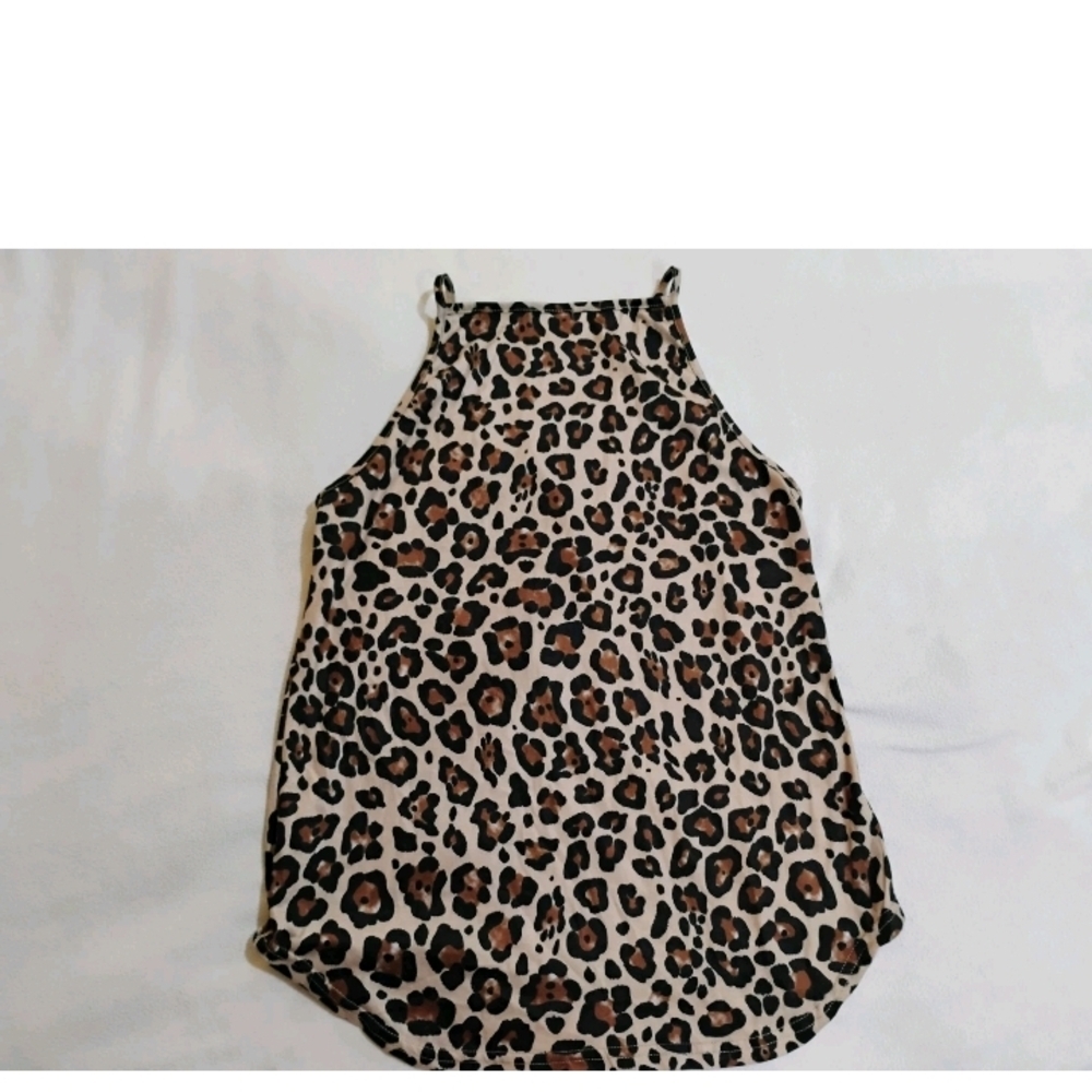 Stylish Leopard Print Women's Tank Top - Picture 4 of 6